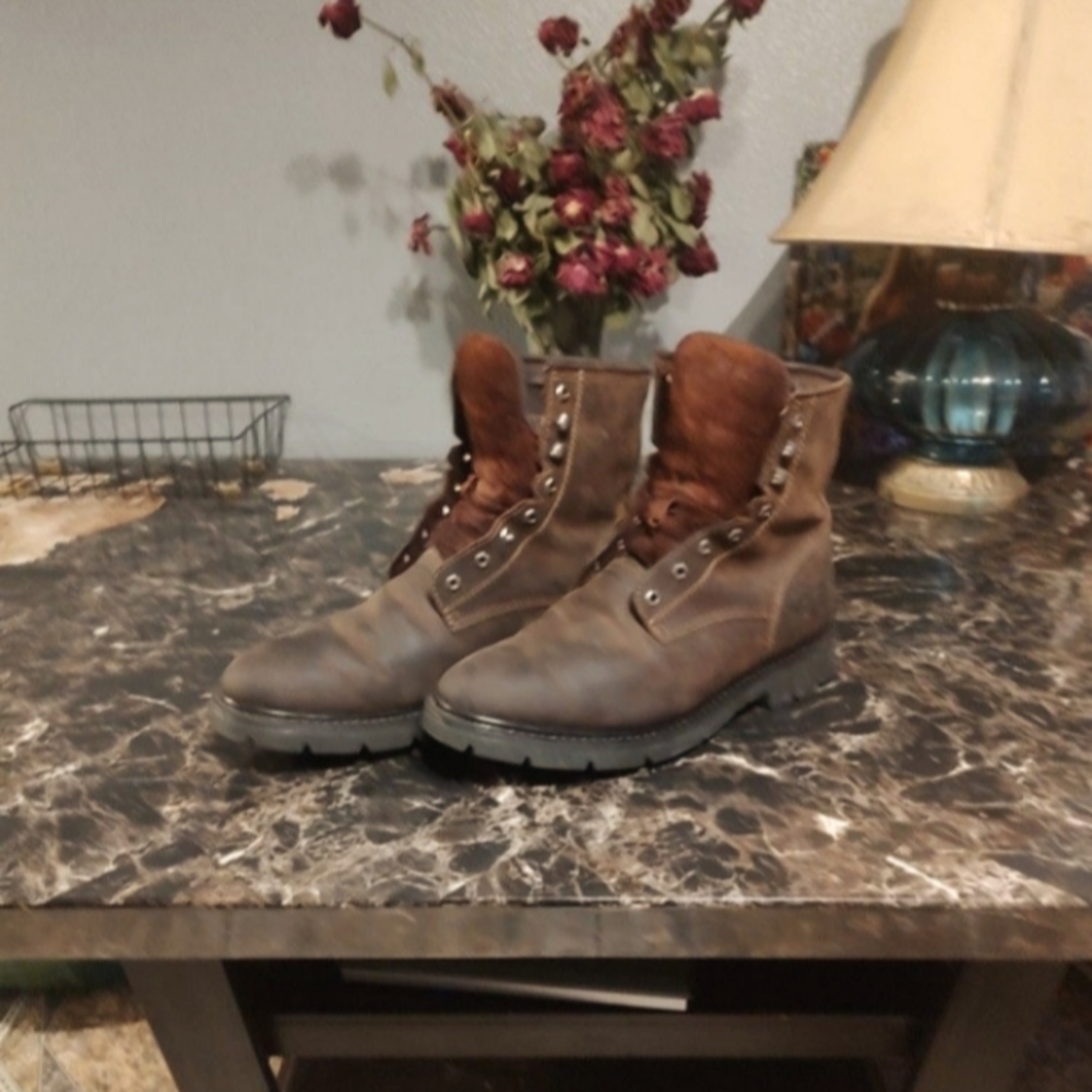 Cody James Lace Up Round Toe CWRR2 Mens Leather Kiltie Boots